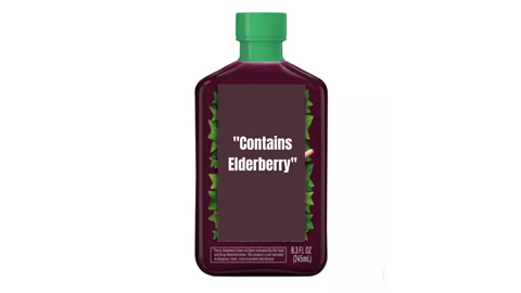 generic couch syrup "containing elderberry"