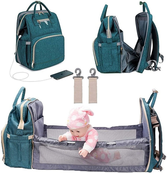 Sac Pour Bebe 3 En 1 Sac Lit Jeux Valise Maternite