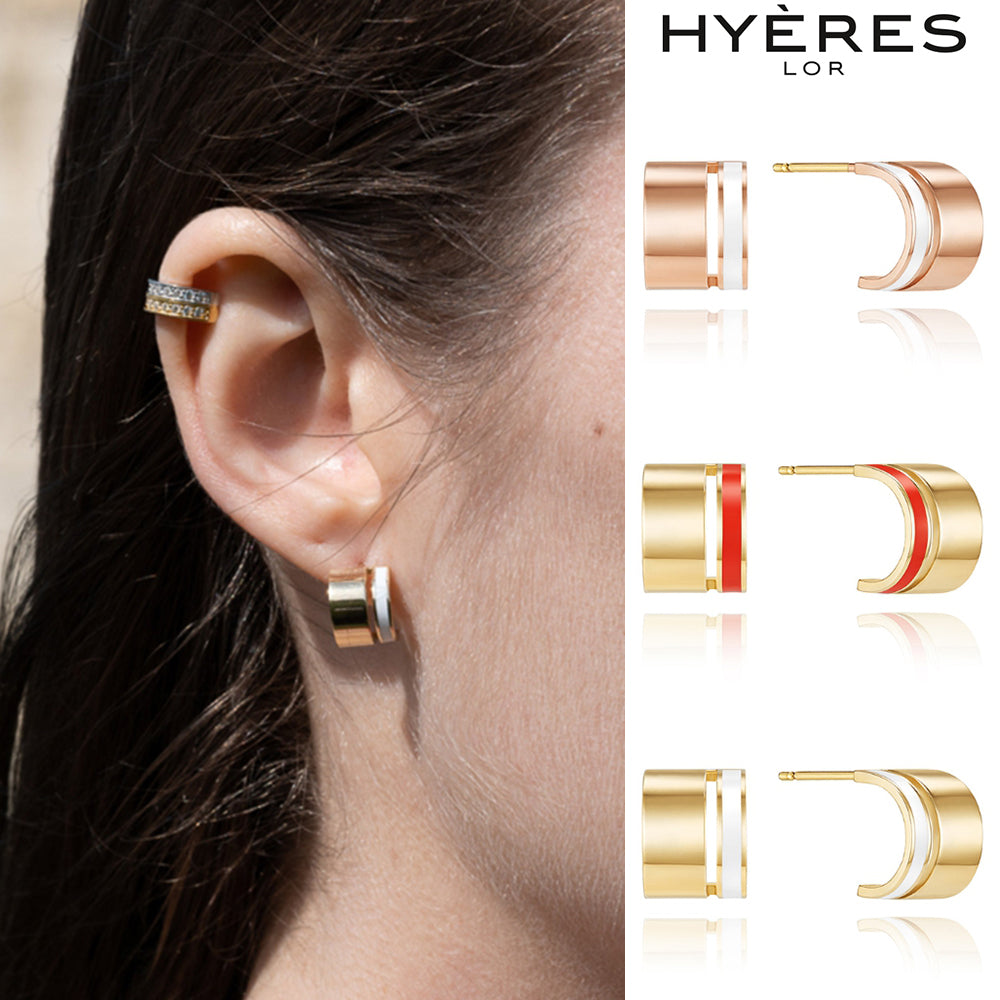 HYÈRES LOR (イエールロール ) - Noailles color 14K earring – einz.jp