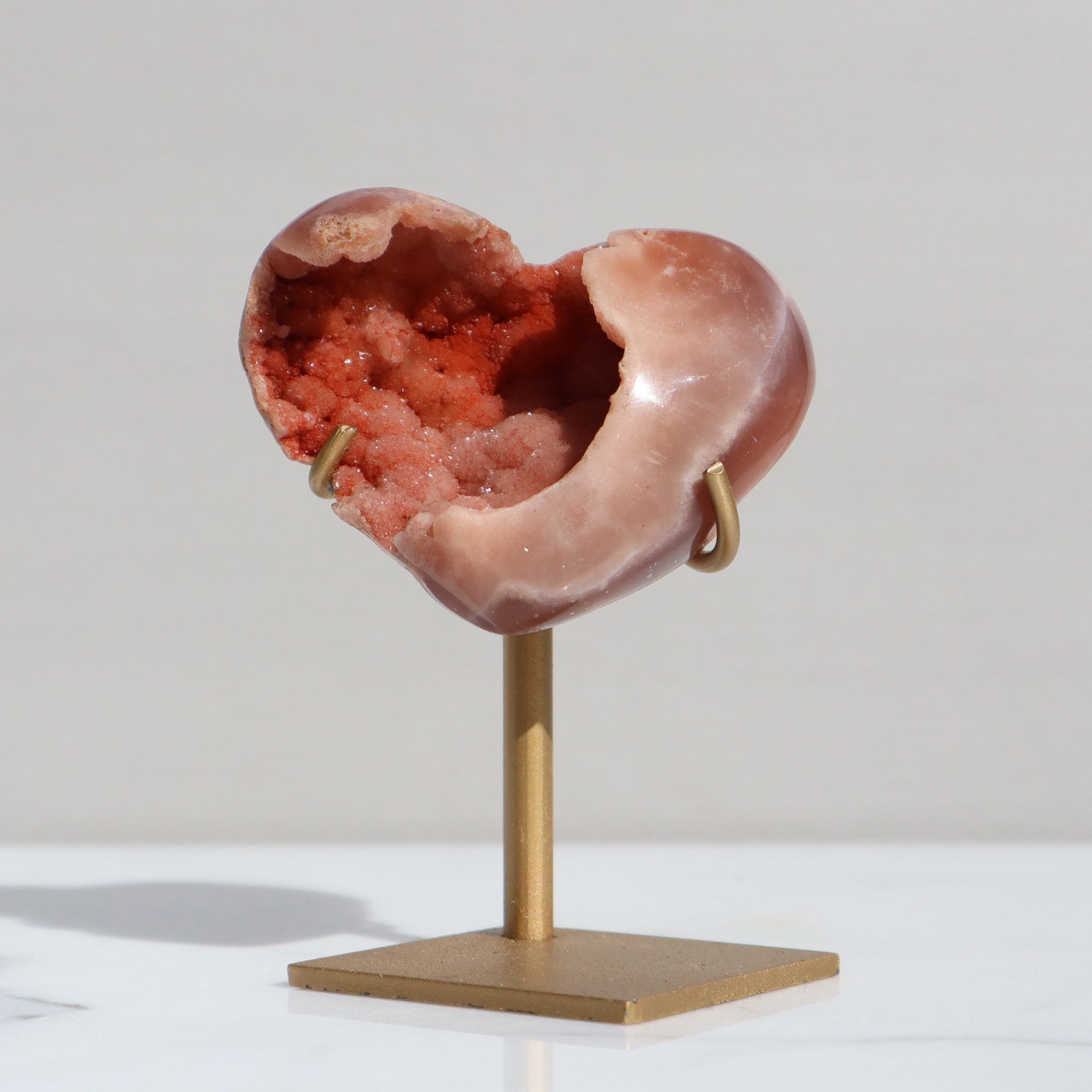 Pink Amethyst Heart Geode 27