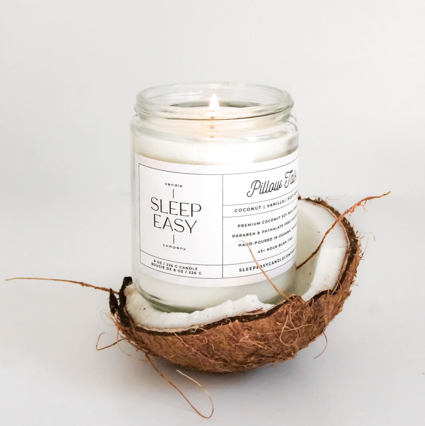 Nude - Coconut Soy Candle – Sleep Easy Candle Company