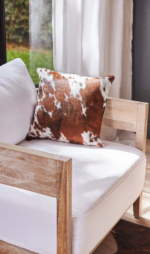 cowhide pillow from cowhides