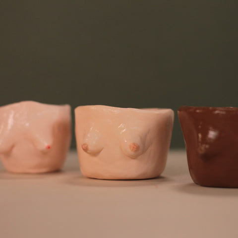 Club terracotta | bols avec des seins en argile