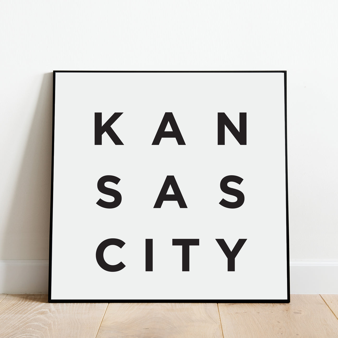 The Minimalist Kansas City Print - a modern Kansas City Poster by Culver and Cambridge