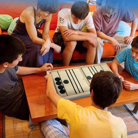 Sling Puck Game, Sling Games Fast Sling Puck Table Game Paced Sling Puck Winner Wood Board Sport Toys