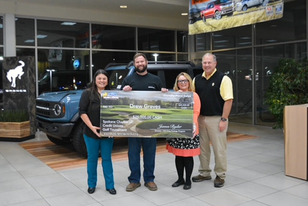 Hole in One Winner Drew with his $25k Prize