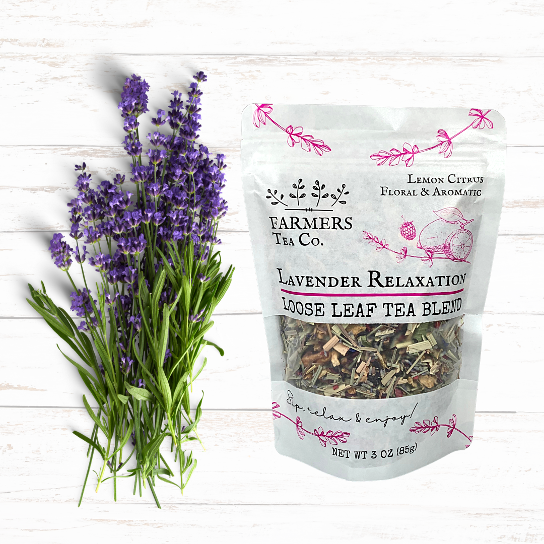 Home FARMERS Tea Co. Lavender Relaxation Tea, Loose Leaf Tea Blend