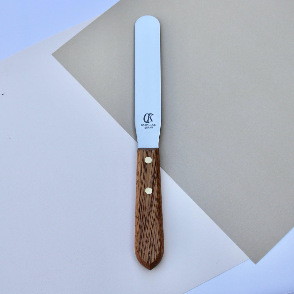 8” Offset Spatula Wooden Handle – Bean and Butter