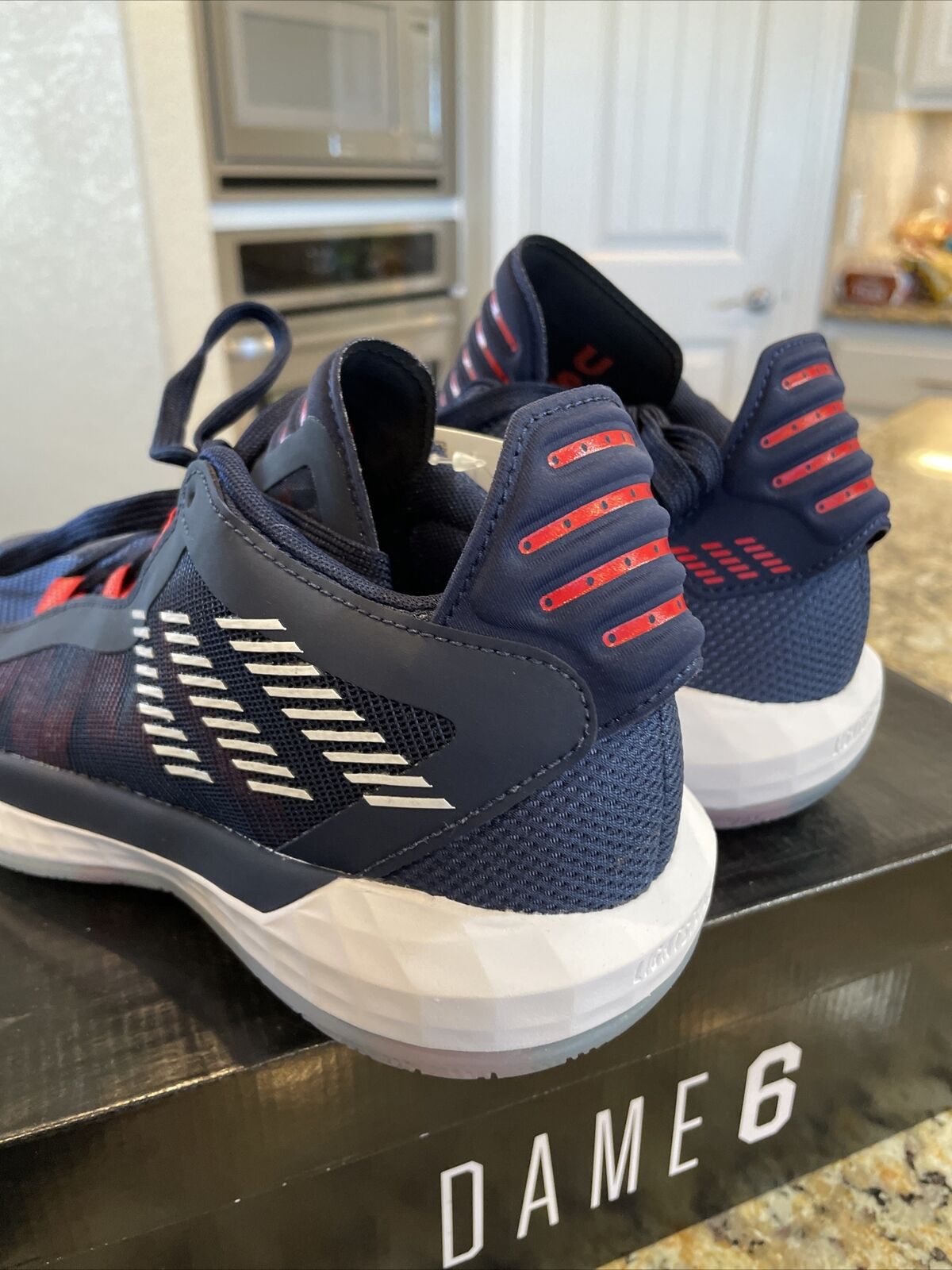 damian lillard shoes navy blue