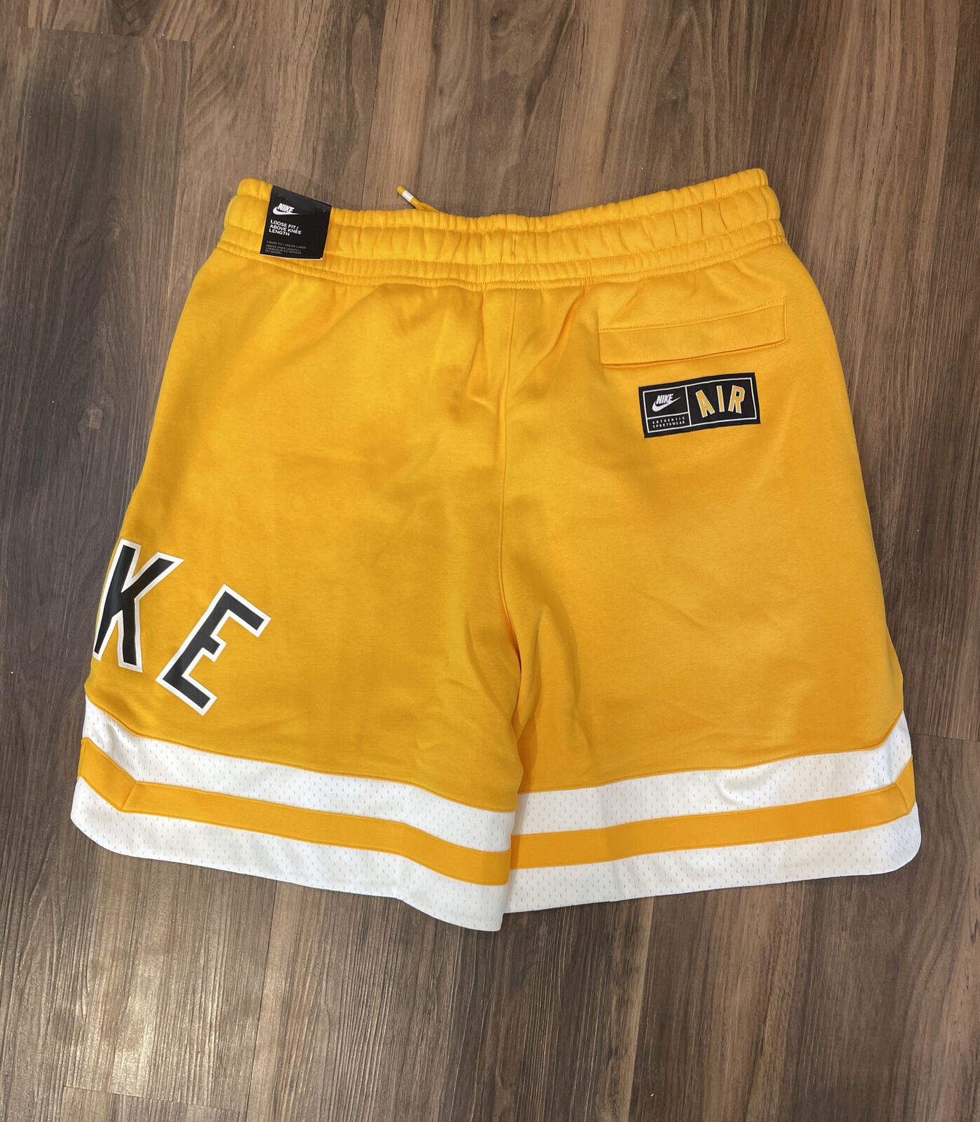 nike air yellow shorts