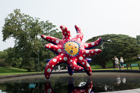 KUSAMA: Cosmic Nature sculpture at New York Botanical Gardens