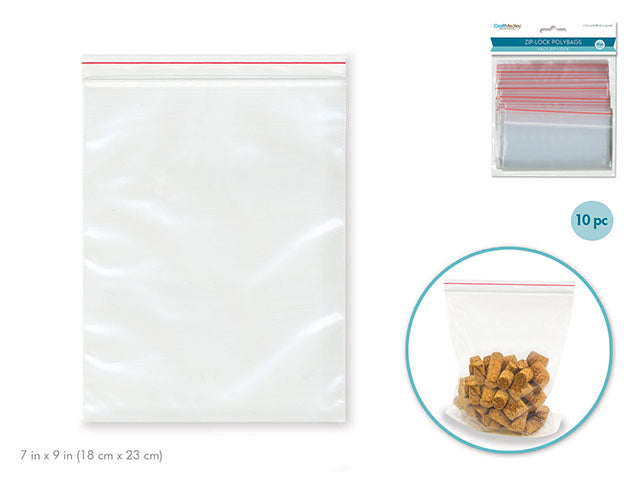 Craft Medley Zip-Lock Polybags 3 x 4 in. 50 pc.