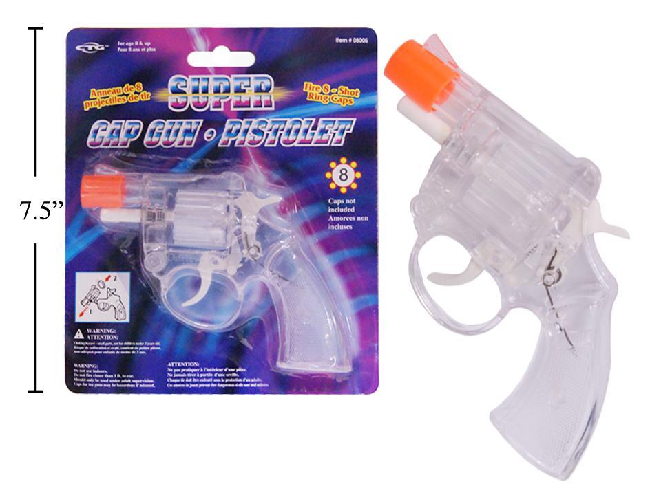 SUPER CAP GUN, SILVER, GOLD - 8 SHOTS - North Cobalt Flea Market