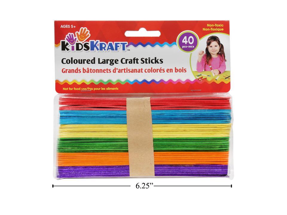 KD.Kr. 80-pc. Wdn. Craft Sticks, pbh