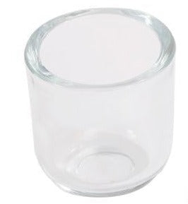 DecoLite Glass Votive Holder, Clear, 3"D, 12/traybox