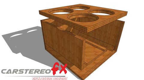 2) Skar Audio VXF 15s Ported Subwoofer Box Plans – CarstereoFX