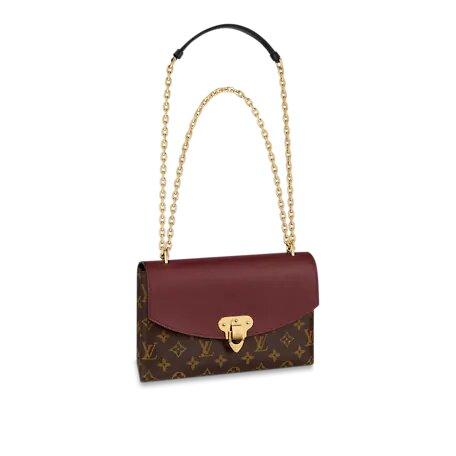 louis vuitton red flap bag