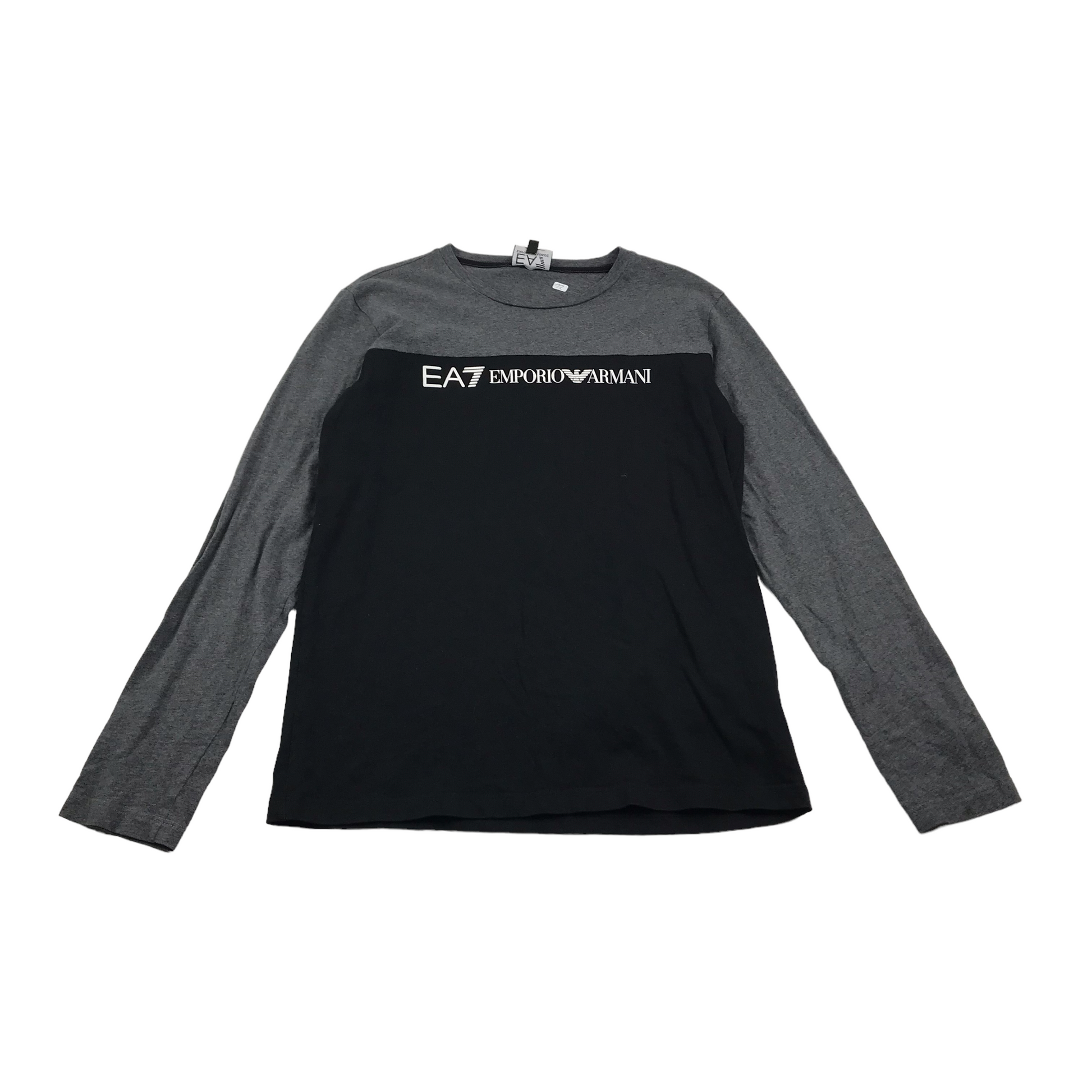 Emporio Armani Black and Grey Long Sleeve T-shirt Age 12-14 –  ApparelXchange CIC