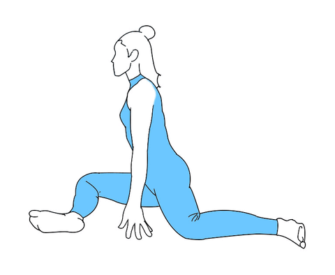 Glute stretch for pain relief