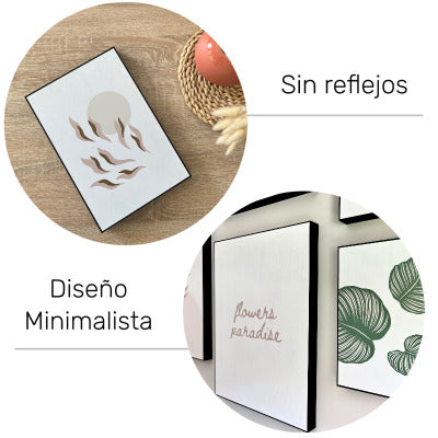 cuadro con enmarcación minimalista