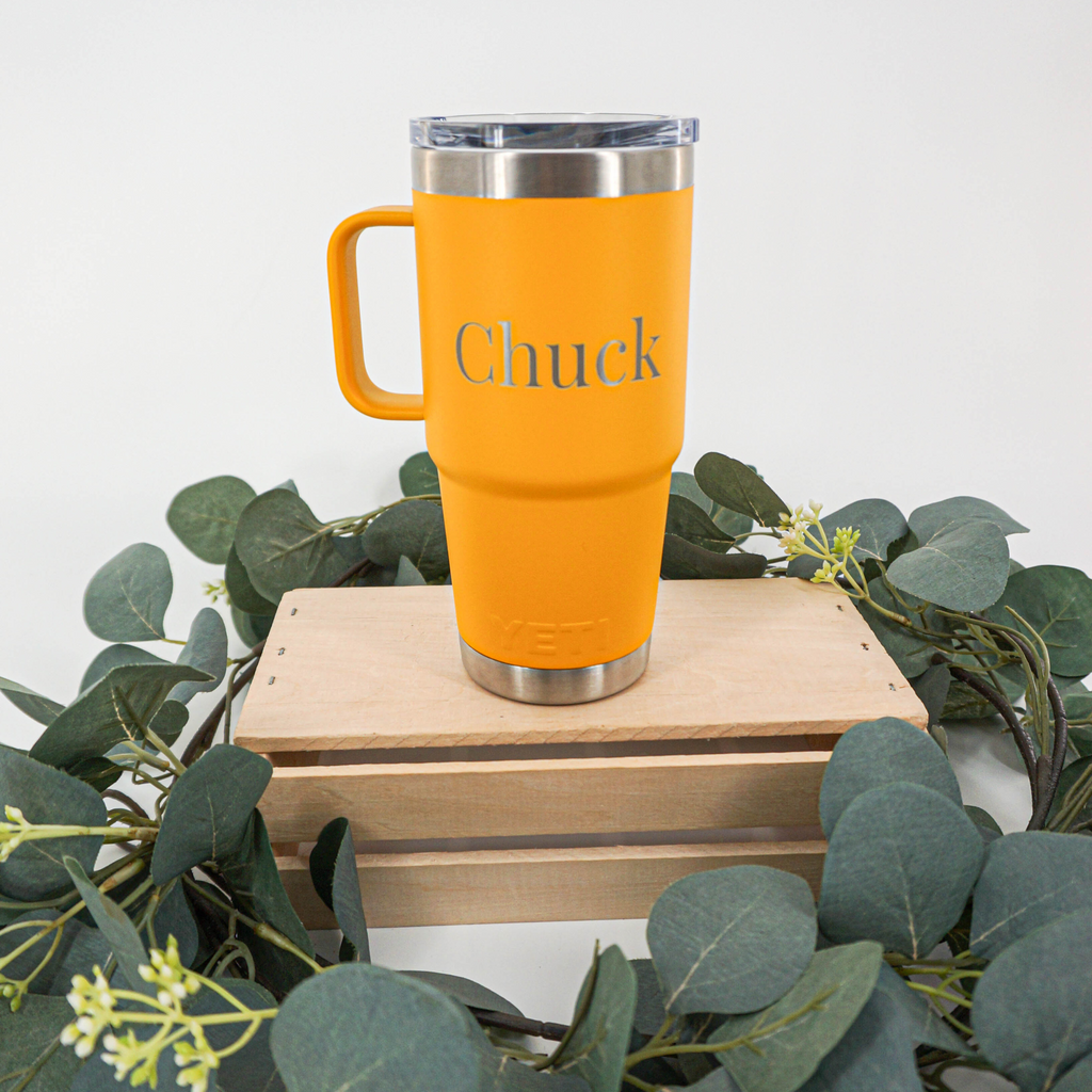 PERSONALIZED Authentic 35 oz YETI Straw Mug - LASER ENGRAVED