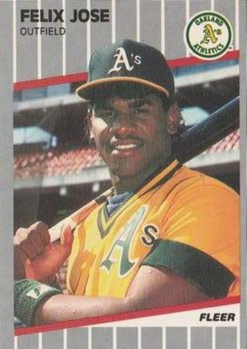 Glenn Hubbard autographed baseball card (Oakland Athletics) 1989 Fleer #12