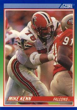 406 Mike Kenn - Atlanta Falcons - 1990 Score Football – Isolated Cards