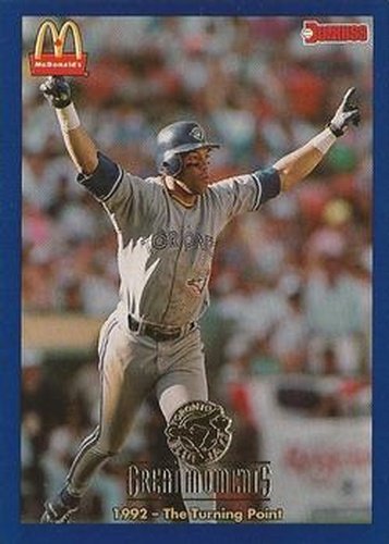 1993 Blue Jays Donruss McDonald's / No-Hitter - Dave Stieb…