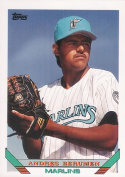 #627 Andres Berumen - Florida Marlins - 1993 Topps Baseball