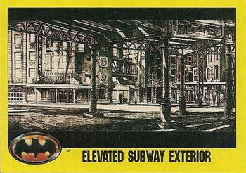 166 Elevated Subway Exterior - 1989 Topps Batman – Isolated Cards