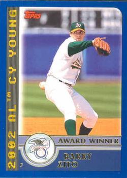 180 Barry Zito - Oakland Athletics - 2003 Topps Baseball