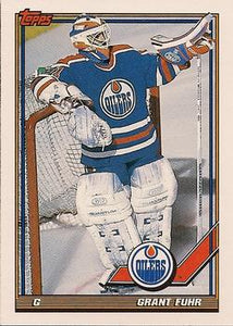 #84 Grant Fuhr - Edmonton Oilers - 1991-92 Topps Hockey
