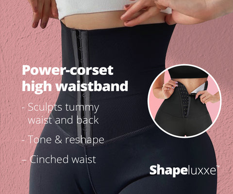 Shapeluxxe™ slimming high-waisted corset leggings – ShapeLuxxe