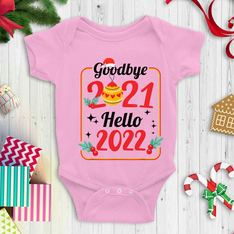 Christmas Dress Goodbye 2021 hello2022 for 21-23 Inches Reborn Dolls