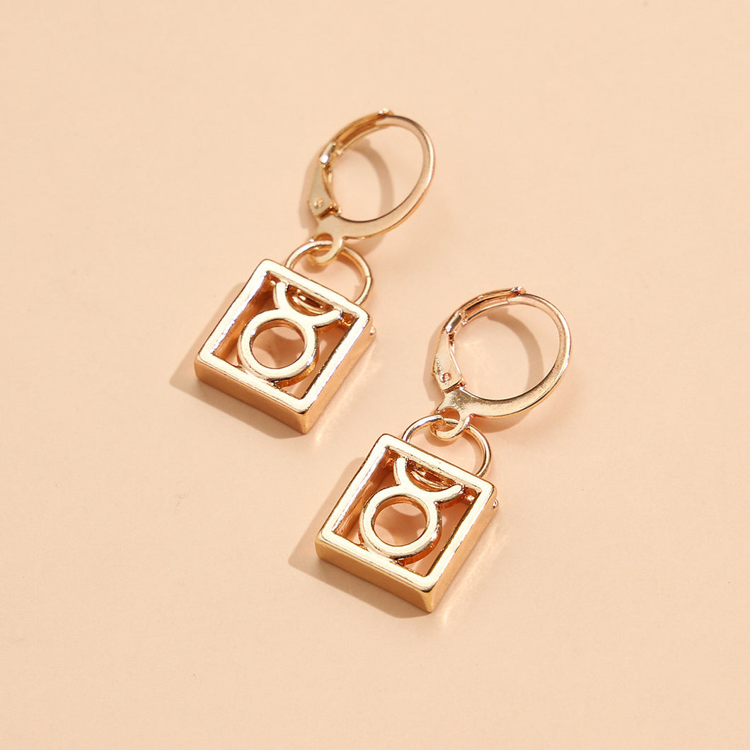 Zodiac Keychain Style Earrings