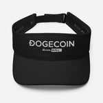 DogeCoin Visor - Black Flexfit Visor for Men & Women-abovewallstreet