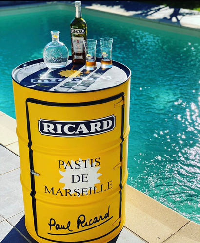 Sticker Pastis Paul Ricard en couleurs pour Baril