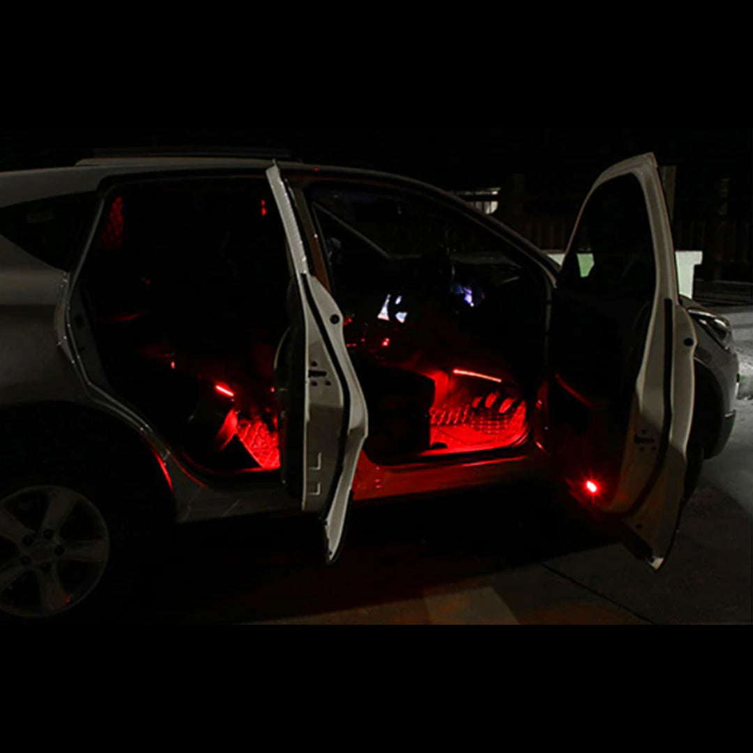 Goodream Ambient Lighting Car Interior Atmosphere Light for Inner Auto Door  Handle,Decorative Handle Bowls LED Light (4pcs) (Orange)