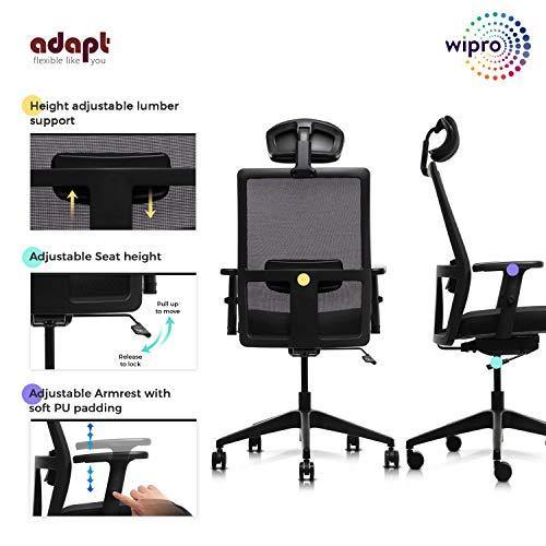 wipro furniture adapt high back executive ergonomic office chair