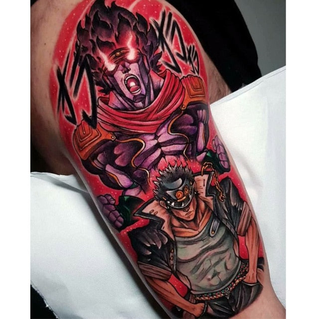  SamBam  on Instagram MIGHT GUY Finished the lines on this  badass piece for the first session next full color  Loved being able to  add Guy opening the