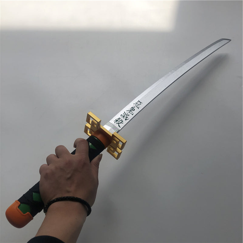 Demon Slayer Wooden Prop Sword Cosplay Weapon 80cm in length