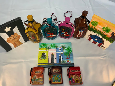 Puerto Rican Paintings & Leather Gifts 
