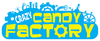 Crazy Candy Factory Logo blue yellow