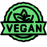 Veganes grünes Kreislogo