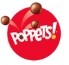 Poppets Logo Hellblau Salzkaramellgeschmack
