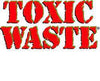 logo de couleur rouge des déchets toxiques