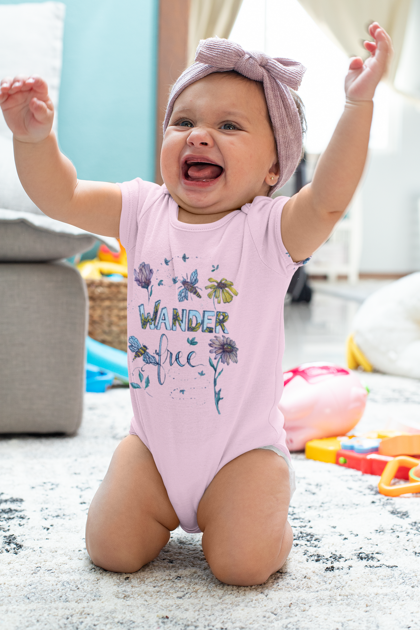 Download Wander Free Baby Onesie 4 Colors Allison Luci Art Newborn Infant Clothing Expecting Mom Allie For The Soul