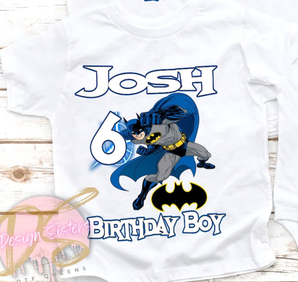 Batman Birthday Shirt (Boy) – Design Sisters and Blanks