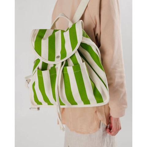 Baggu-sac-a-dos-drawstring-raye-vert-blanc-creme-Atelier-Kumo