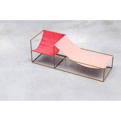 Muller-van-Severen-siège-duo-seat-moutarde-rouge-rose-Valerie-Objects-Atelier-Kumo